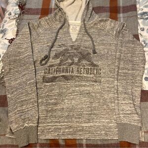Cali Love Heritage Pacific Merchants Grey Hoodie Sweater Women's Large